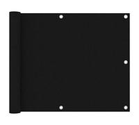 vidaXL Toldo para balcón Tela Oxford Negro 75x500 cm