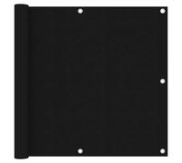 vidaXL Toldo para balcón tela oxford negro 90x400 cm