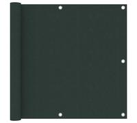 vidaXL Toldo para balcón tela oxford verde oscuro 90x300 cm