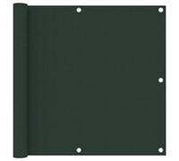 vidaXL Toldo para balcón Tela Oxford Verde Oscuro 90x500 cm