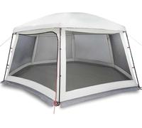 vidaXL: Toldo para piscina con cubierta superior desmontable y paredes de malla, color gris, 618x532 cm