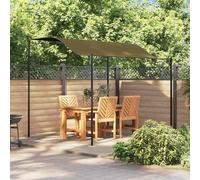 vidaXL Toldo parasol gris taupe 3x2,4 cm 180 g/m²