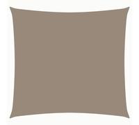 vidaXL Toldo Parasol Lona Protector Solar Sombra de Patio Jardín Terraza Balcón Exterior de Vela Rectangular de Tela Oxford Gris Taupe 2,5x2,5 m