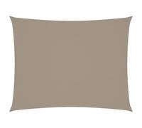 vidaXL Toldo Parasol Lona Protector Solar Sombra de Patio Jardín Terraza Balcón Parque Exterior de Vela Rectangular de Tela Oxford Gris Taupe 5x7 m