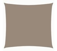 vidaXL Toldo Parasol Lona Protector Solar Sombra de Patio Jardín Terraza Balcón Parque Exterior de Vela Cuadrado de Tela Oxford Gris Taupe 3x3 m