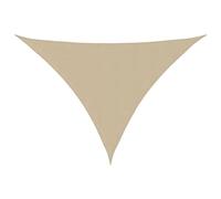 vidaXL Toldo Parasol Lona Protector Solar Sombra de Patio Jardín Terraza Balcón Parque Exterior de Vela Triangular de Tela Oxford Beige 4x5x5 m