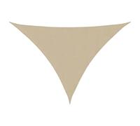 vidaXL Toldo Parasol Lona Protector Solar Sombra de Patio Jardín Terraza Balcón Parque Exterior de Vela Triangular de Tela Oxford Beige 4x5x6,4 m