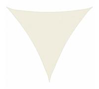 vidaXL Toldo Parasol Lona Protector Solar Sombra de Patio Jardín Terraza Balcón Parque Exterior de Vela Triangular de Tela Oxford Crema 6x6x6 m