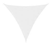 vidaXL Toldo Parasol Lona Protector Solar Sombra de Patio Jardín Terraza Balcón Parque Exterior de Vela Triangular de Tela Oxford Blanco 6x6x6 m