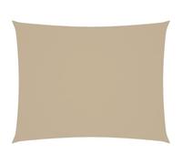 vidaXL Toldo Parasol Lona Protector Solar Sombra de Patio Jardín Terraza Balcón Parque Exterior de Vela Rectangular de Tela Oxford Beige 2,5x3,5 m
