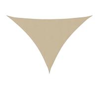 vidaXL Toldo Parasol Lona Protector Solar Sombra de Patio Jardín Terraza Balcón Parque Exterior de Vela Triangular de Tela Oxford Beige 4,5x4,5x4,5 m