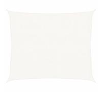 vidaXL Toldo Parasol Lona Protector Solar Sombra de Patio Jardín Terraza Balcón Parque Infantil Exterior de Vela HDPE Blanco 160 g/m² 2,5x3 m