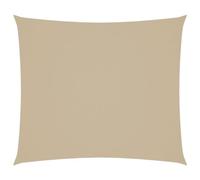 vidaXL Toldo Parasol Lona Protector Solar Sombra de Patio Jardín Terraza Balcón Parque Infantil Exterior de Vela Rectangular Tela Oxford Beige 2x2,5 m