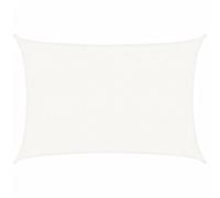 vidaXL Toldo Parasol Lona Protector Solar Sombra de Patio Jardín Terraza Balcón Parque Infantil Exterior de Vela HDPE Blanco 160 g/m² 2x2,5 m