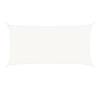 vidaXL Toldo Parasol Lona Protector Solar Sombra de Patio Jardín Terraza Balcón Parque Infantil Exterior de Vela HDPE Blanco 160 g/m² 2x3,5 m