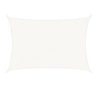 vidaXL Toldo Parasol Lona Protector Solar Sombra de Patio Jardín Terraza Balcón Parque Infantil Exterior de Vela HDPE Blanco 160 g/m² 2,5x4 m