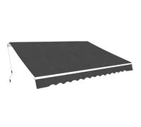 vidaXL Toldo plegable de operación manual antracita Multitalle 500 cm