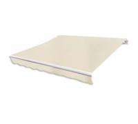 vidaXL Toldo plegable motorizado 600 cm crema