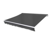 vidaXL Toldo plegable motorizado 600 cm gris antracita