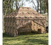 vidaXL Toldo Pop-up con 4 Paredes Laterales 3 x 4,5 m Camuflaje Bosque