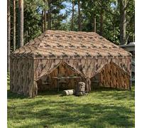 vidaXL Toldo Pop-up con 4 Paredes Laterales 3 x 6 m Camuflaje Bosque