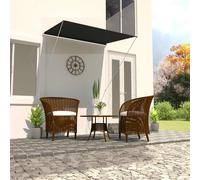 vidaXL Toldo retráctil 150x150 cm gris antracita