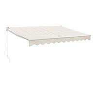 vidaXL Toldo retráctil Aluminio y Tela Color Crema 3x2,5 m, toldo, toldo de Patio, toldo de jardín, toldo para Puertas, toldo de terraza