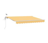 vidaXL Toldo retráctil Arena 400 x 350 cm Poliéster