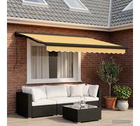 vidaXL Toldo retráctil Arena 450 x 300 cm Lona y Aluminio
