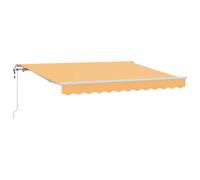 vidaXL Toldo retráctil Arena 450 x 350 cm Tela y Aluminio
