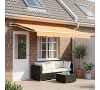 vidaXL Toldo retráctil Arena 600 x 350 cm Poliéster y Aluminio