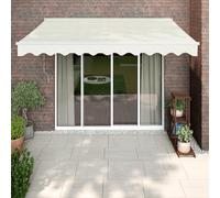 vidaXL Toldo retráctil automático color crema 3,5x2,5 m