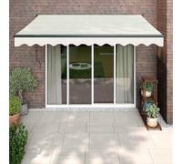 vidaXL Toldo retráctil automático color crema 3x2,5 m