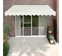 vidaXL Toldo retráctil automático color crema 3x2,5 m