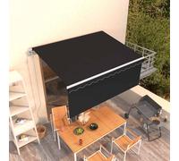 vidaXL Toldo retráctil automático con persiana antracita 3,5x2,5 m