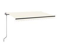 vidaXL Toldo retráctil automático crema 400x350 cm
