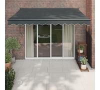 vidaXL Toldo retráctil automático gris antracita 3x2,5 m