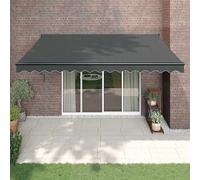 vidaXL Toldo retráctil automático gris antracita 4,5x3 m