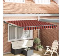 vidaXL Toldo retráctil automático naranja y marrón 3,5x2,5 m