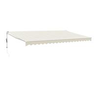 vidaXL Toldo Retráctil Automático, Toldo Eléctrico con Motor, Sombrilla Colgante de Pared, Toldo para Balcón Patio Tienda, Color Crema 5x3 m