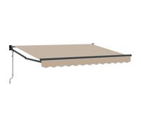 vidaXL Toldo retráctil Beige 3,5 x 2 m Poliéster y Metal