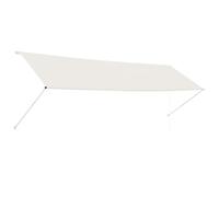 vidaXL Toldo Retráctil de 400x150cm Crema Parasol Ventana Terraza Hogar Balcón