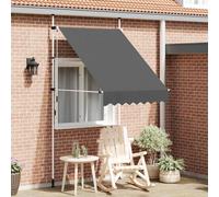 vidaXL Toldo retráctil de funcionamiento manual antracita 150 cm