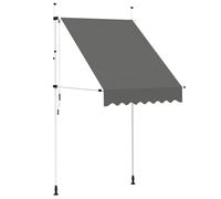 vidaXL Toldo retráctil de funcionamiento manual antracita 150 cm