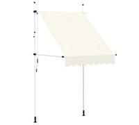 vidaXL Toldo retráctil de operación manual 150 cm crema