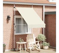 vidaXL Toldo retráctil de operación Manual 150 cm Crema