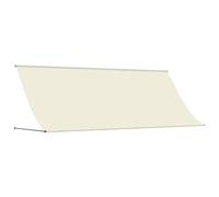 vidaXL Toldo retráctil de Tela y Acero Crema 350x150 cm