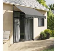 vidaXL Toldo retráctil de tela y acero gris antracita 200x150 cm