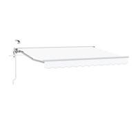 vidaXL Toldo Retráctil Eléctrico 3,5 x 2,5 m, toldo Rectangular Moderno para jardín y terraza, sombrilla eléctrica Ajustable, Resistente a la Intemperie
