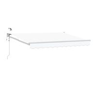 vidaXL Toldo Retráctil Eléctrico 3,5 x 2,5 m, Toldo automático, Moderno y eléctrico, retráctil, con LED, para Patio, ¡Sombra Funcional al Aire Libre